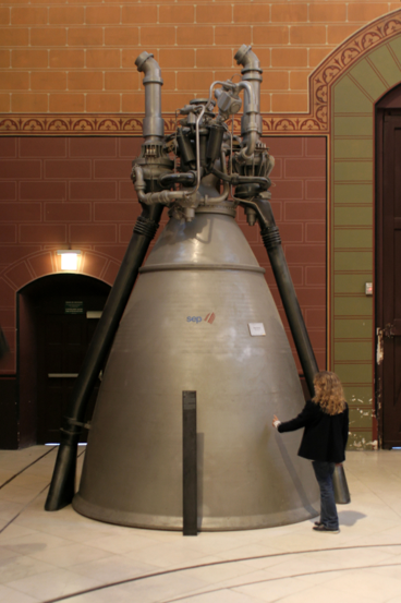 A Rocket engine in the Cnam Musuem