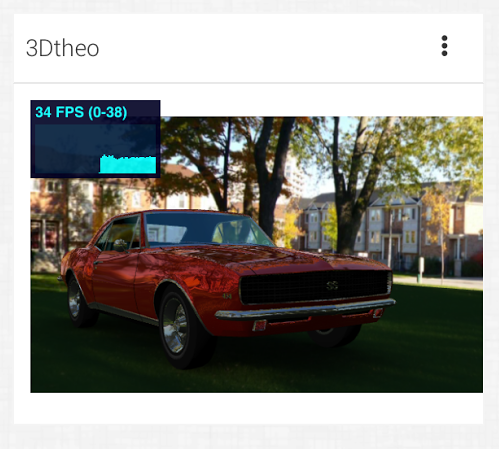 WebGL Portlet displaying a chevrolet cammaro in uPortal