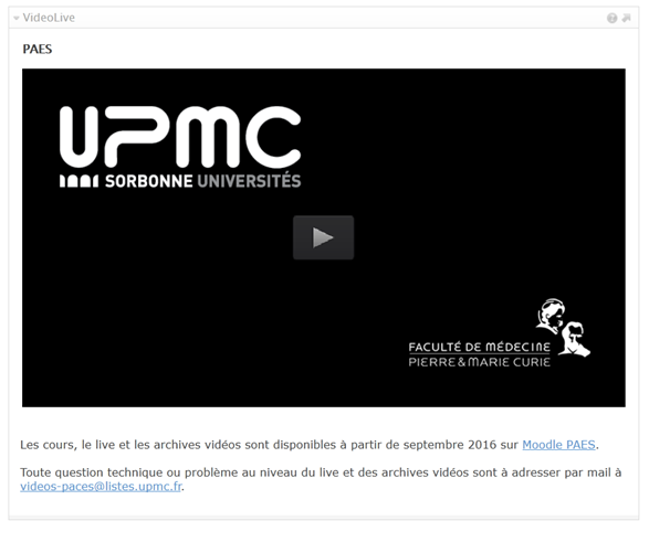 Videolive in uPortal 5